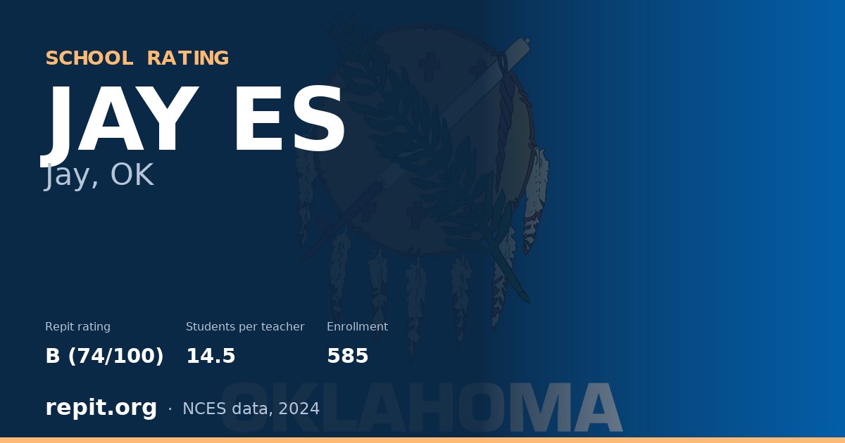 JAY ES, Jay, OK — Repit school rating B (74/100)