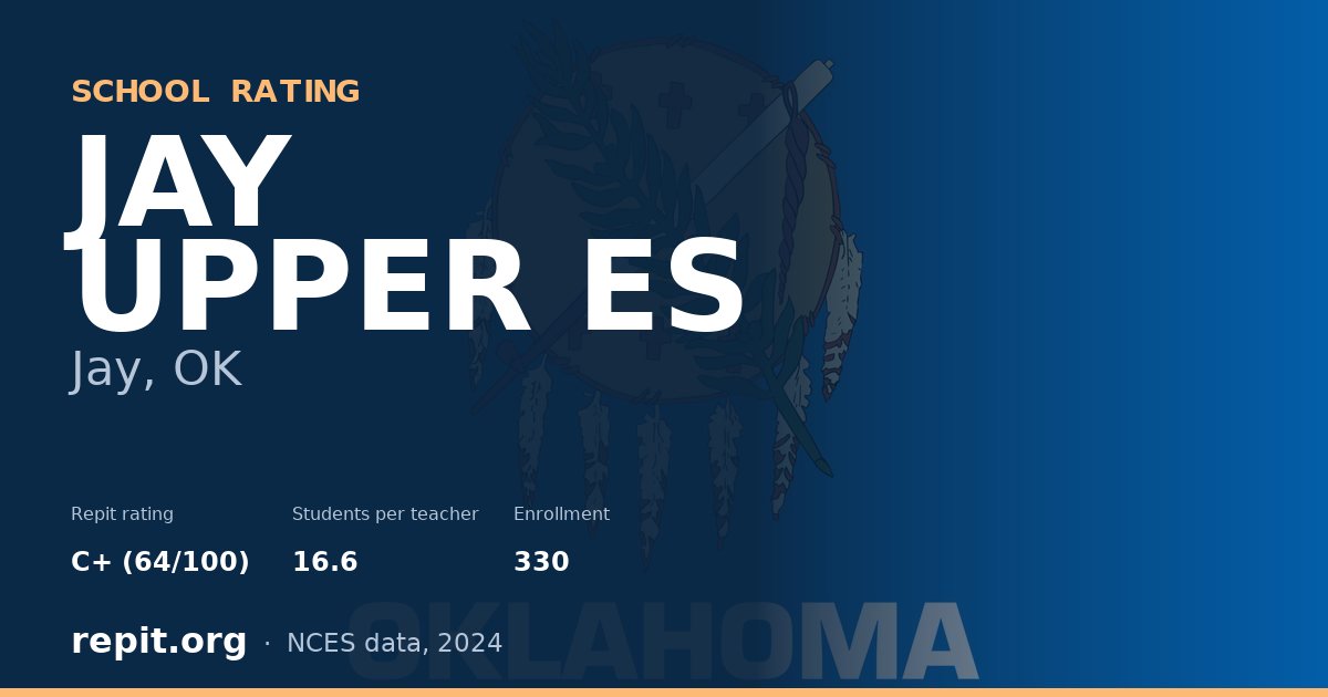 JAY UPPER ES, Jay, OK — Repit school rating C+ (64/100)