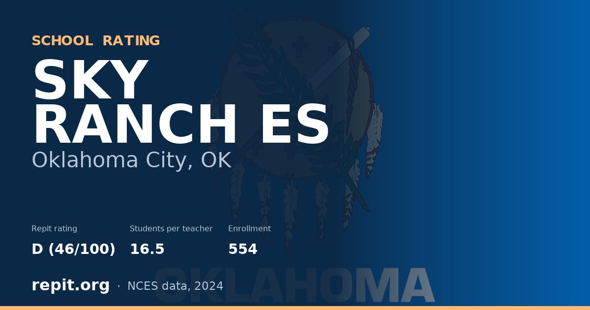 SKY RANCH ES, Oklahoma City, OK — Repit school rating D (46/100)
