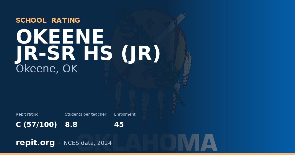 OKEENE JR-SR HS (JR), Okeene, OK — Repit school rating C (57/100)