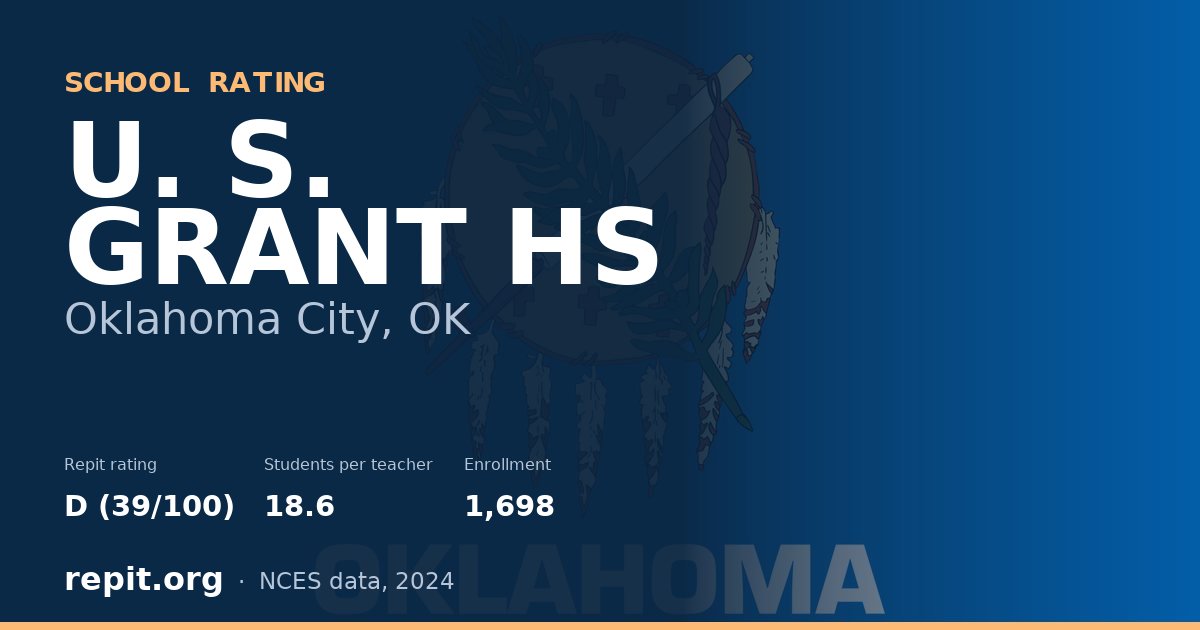 U. S. GRANT HS, Oklahoma City, OK — Repit school rating D (39/100)