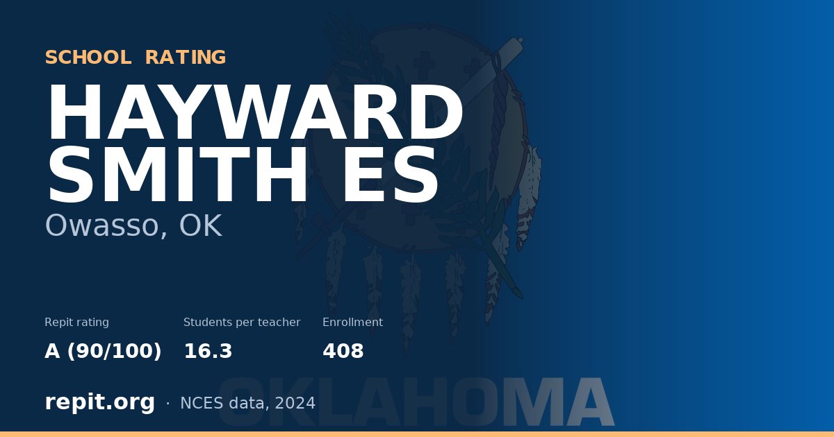 HAYWARD SMITH ES, Owasso, OK — Repit school rating A (90/100)