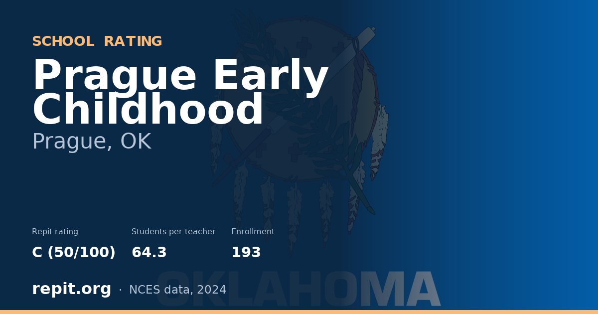 Prague Early Childhood, Prague, OK — Repit school rating C (50/100)