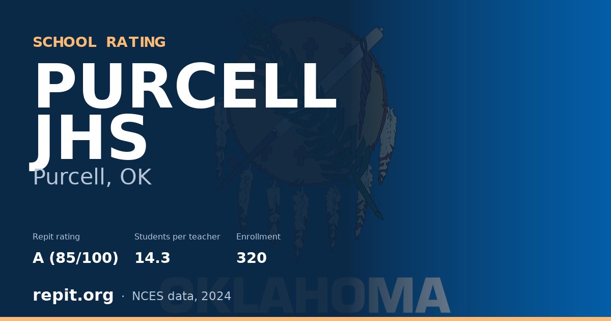PURCELL JHS, Purcell, OK — Repit school rating A (85/100)