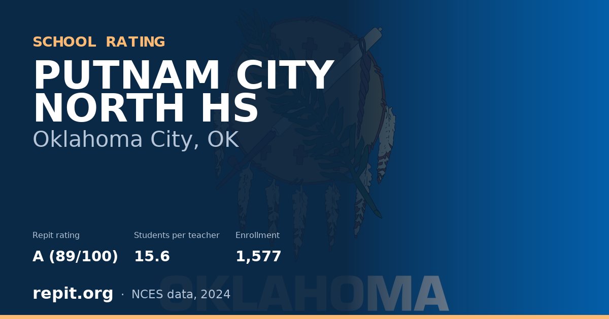 PUTNAM CITY NORTH HS, Oklahoma City, OK — Repit school rating A (89/100)