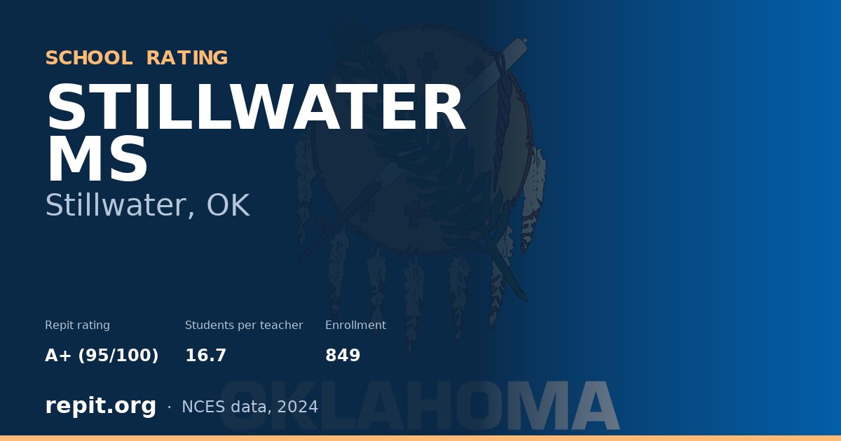 STILLWATER MS, Stillwater, OK — Repit school rating A+ (95/100)