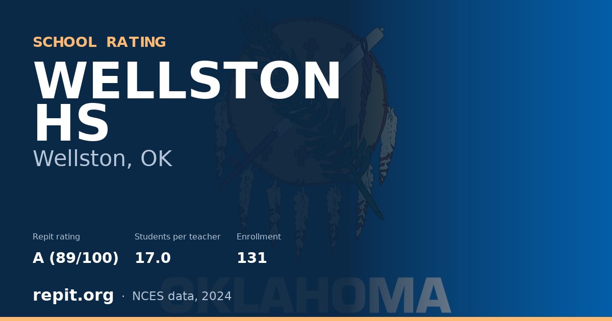WELLSTON HS, Wellston, OK — Repit school rating A (89/100)