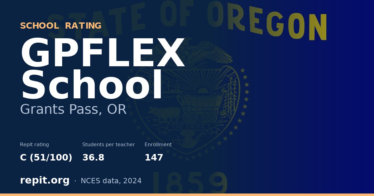 GPFLEX School, Grants Pass, OR — Repit school rating C (51/100)