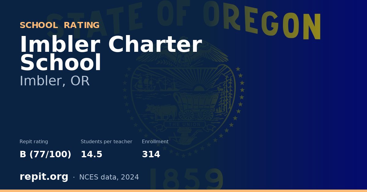 Imbler Charter School, Imbler, OR — Repit school rating B (77/100)
