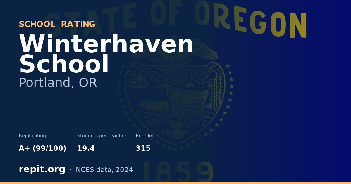 Winterhaven School, Portland, OR — Repit school rating A+ (99/100)