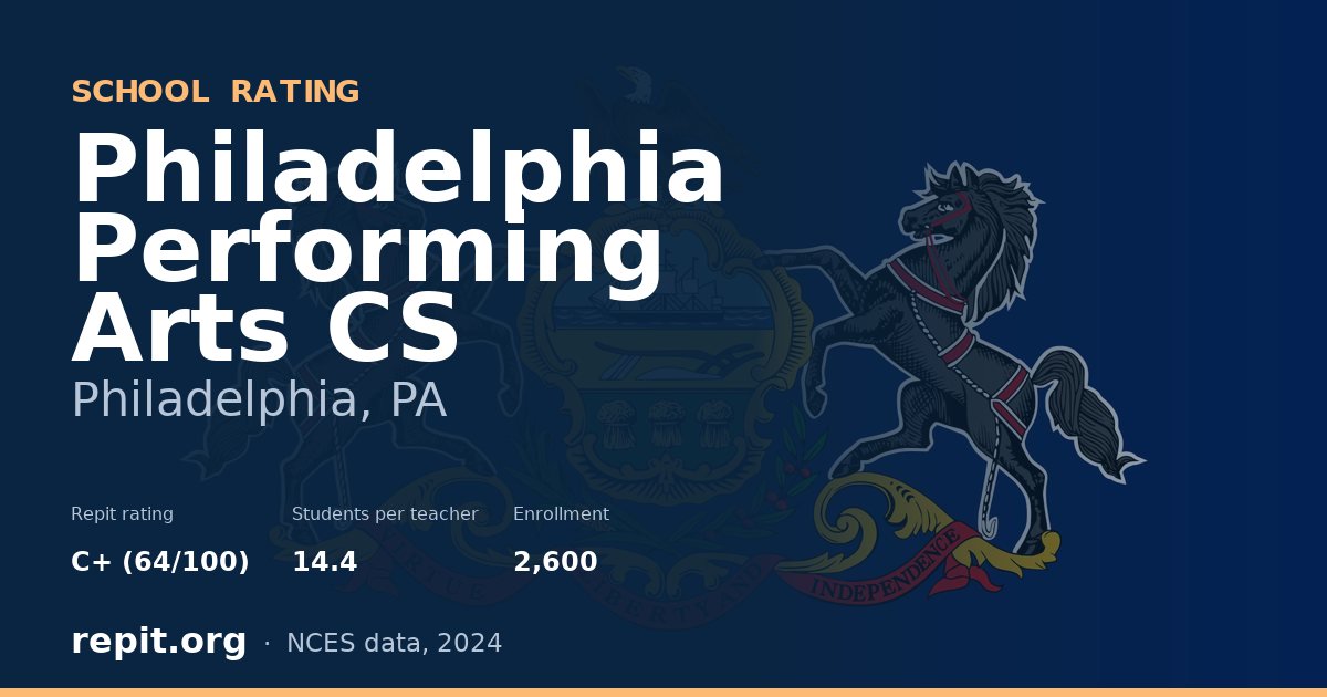 Philadelphia Performing Arts CS, Philadelphia, PA — Repit school rating C+ (64/100)