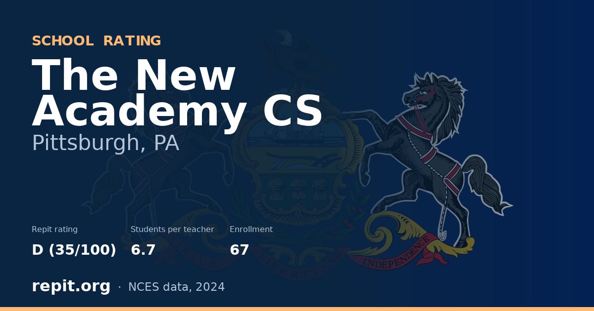 The New Academy CS, Pittsburgh, PA — Repit school rating D (35/100)