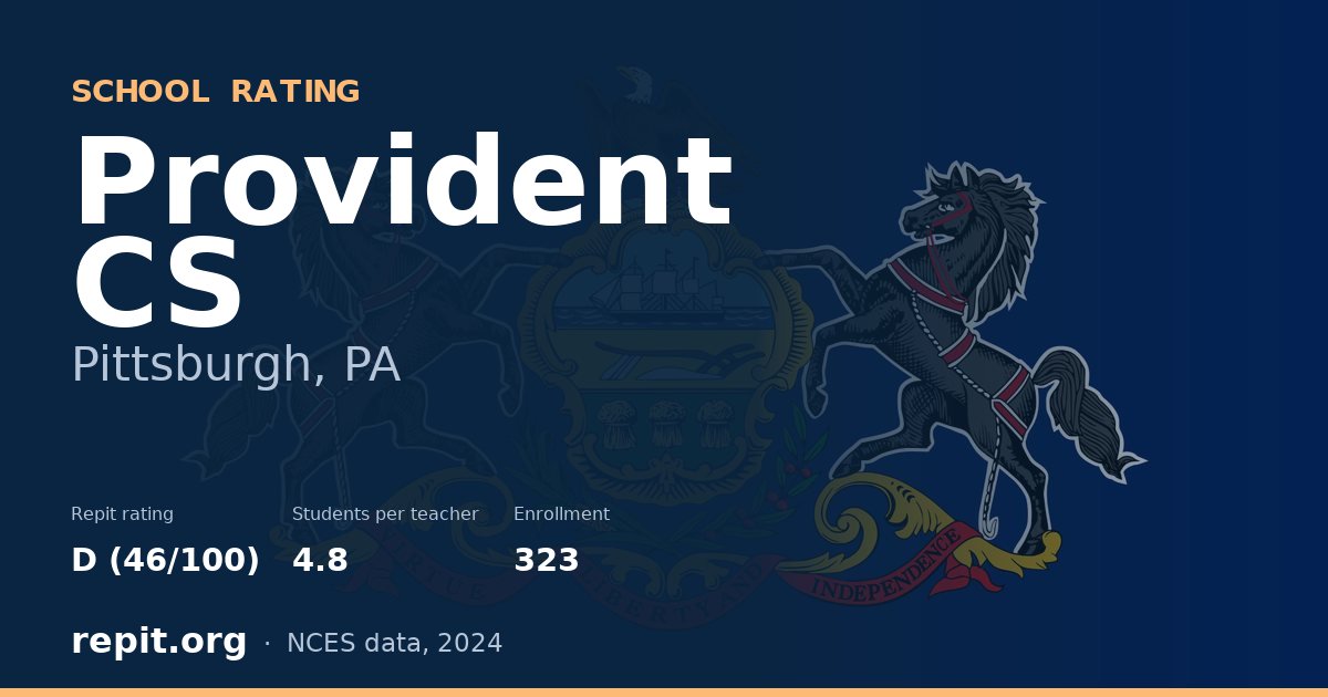 Provident CS, Pittsburgh, PA — Repit school rating D (46/100)