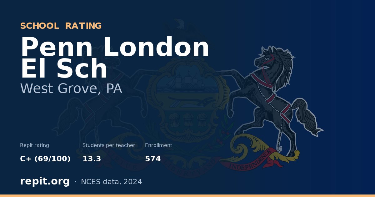 Penn London El Sch, West Grove, PA — Repit school rating C+ (69/100)
