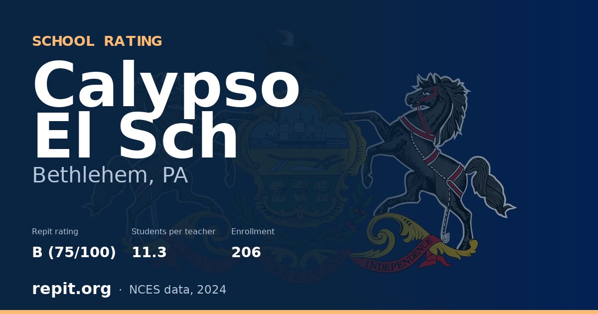 Calypso El Sch, Bethlehem, PA — Repit school rating B (75/100)