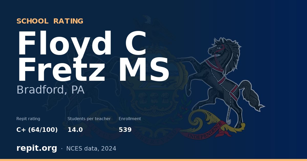 Floyd C Fretz MS, Bradford, PA — Repit school rating C+ (64/100)