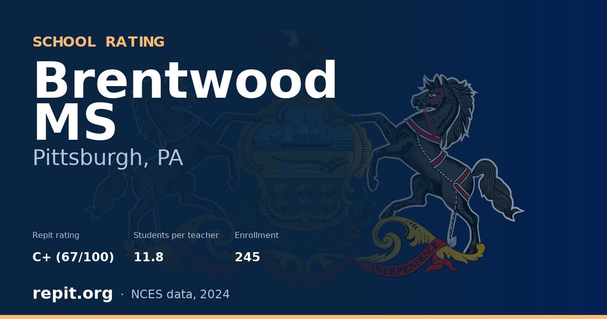 Brentwood MS, Pittsburgh, PA — Repit school rating C+ (67/100)