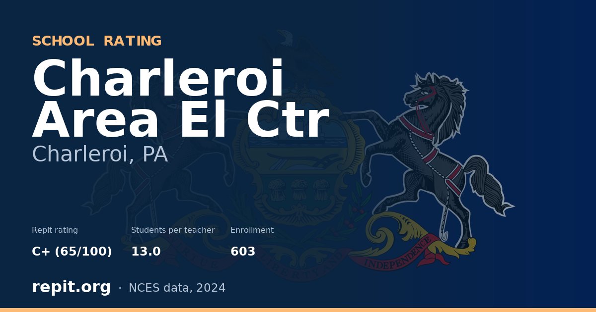 Charleroi Area El Ctr, Charleroi, PA — Repit school rating C+ (65/100)