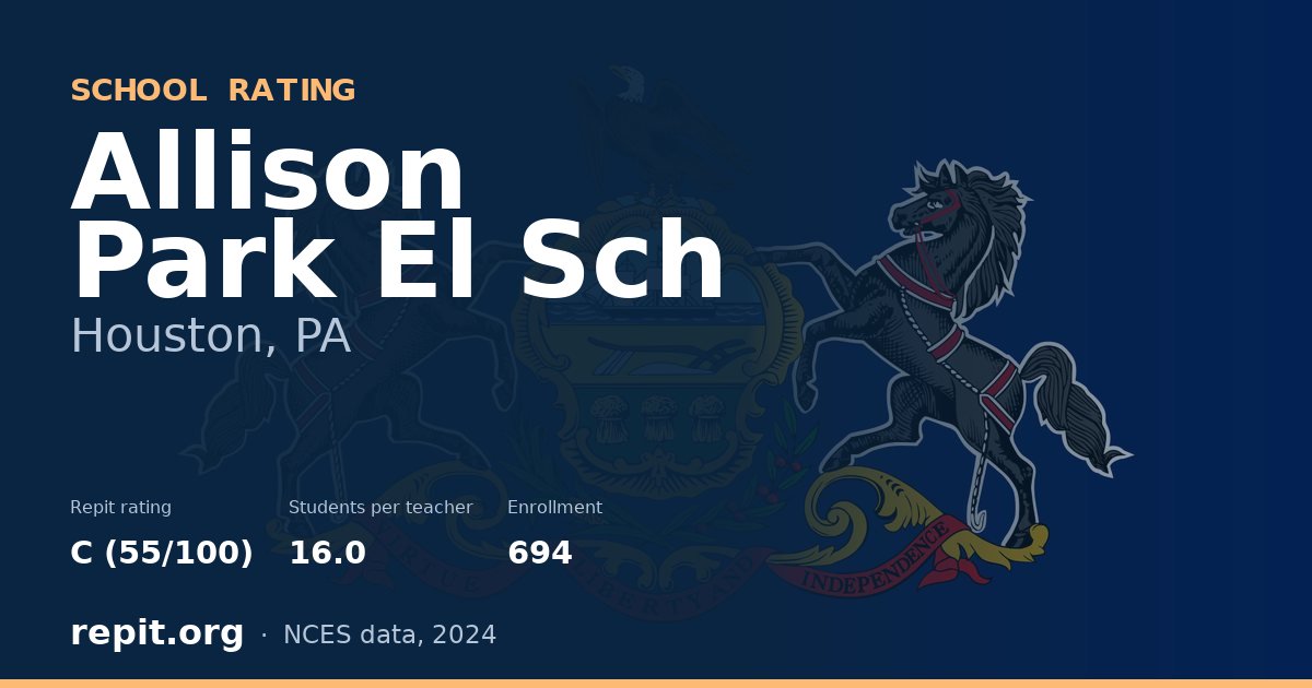 Allison Park El Sch, Houston, PA — Repit school rating C (55/100)