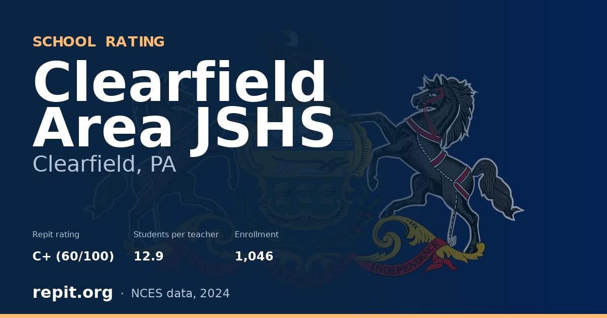Clearfield Area JSHS, Clearfield, PA — Repit school rating C+ (60/100)