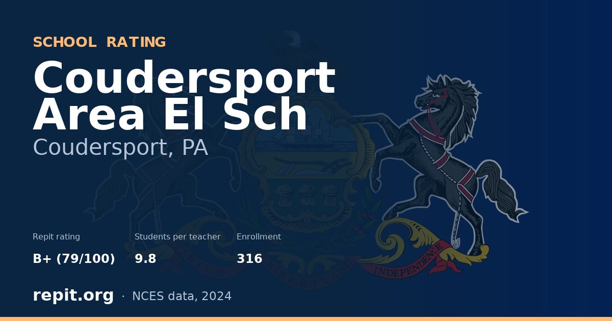 Coudersport Area El Sch, Coudersport, PA — Repit school rating B+ (79/100)