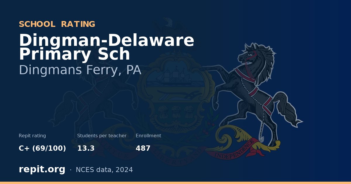 Dingman-Delaware Primary Sch, Dingmans Ferry, PA — Repit school rating C+ (69/100)
