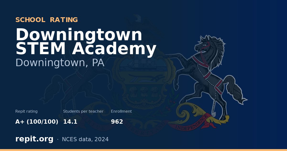 Downingtown STEM Academy, Downingtown, PA — Repit school rating A+ (100/100)