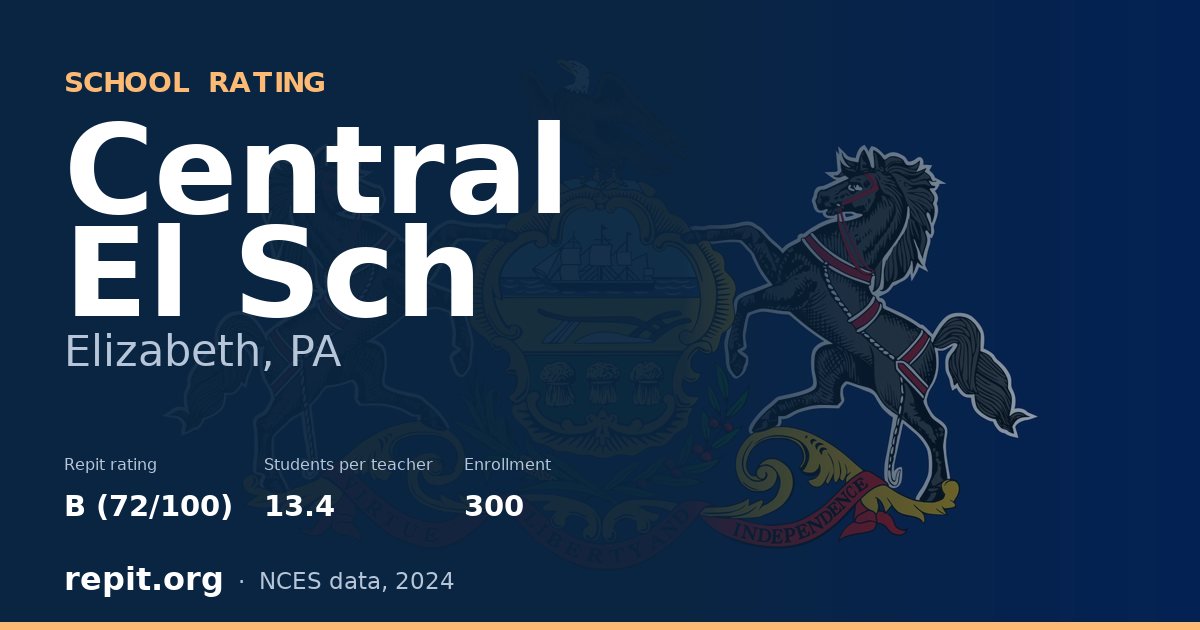 Central El Sch, Elizabeth, PA — Repit school rating B (72/100)