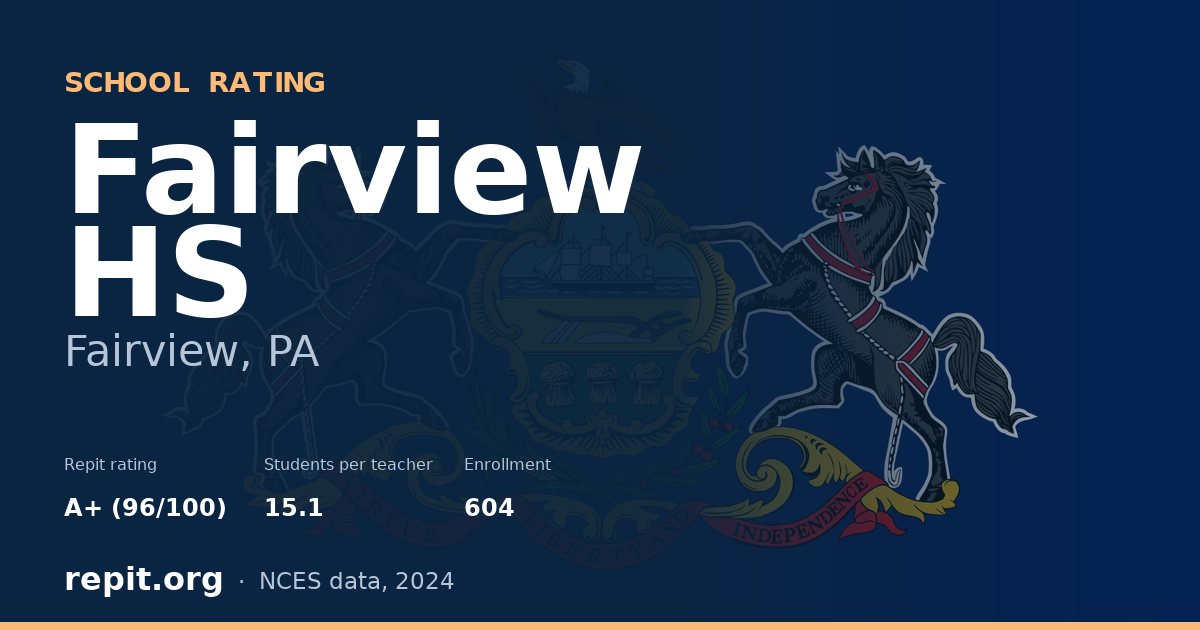 Fairview HS, Fairview, PA — Repit school rating A+ (96/100)