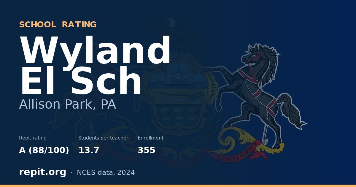 Wyland El Sch, Allison Park, PA — Repit school rating A (88/100)