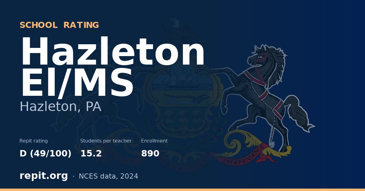 Hazleton El/MS, Hazleton, PA — Repit school rating D (49/100)