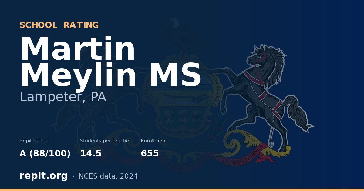 Martin Meylin MS, Lampeter, PA — Repit school rating A (88/100)