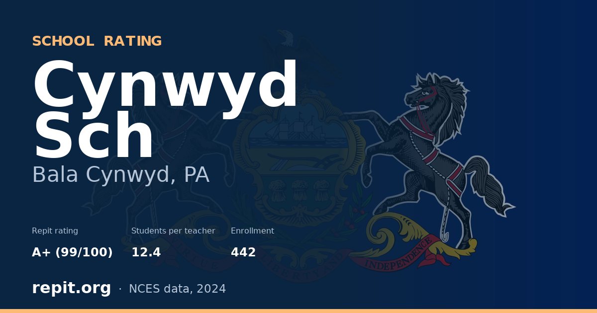 Cynwyd Sch, Bala Cynwyd, PA — Repit school rating A+ (99/100)