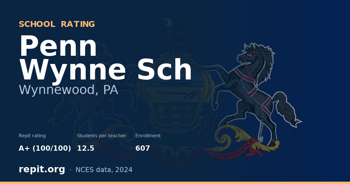 Penn Wynne Sch, Wynnewood, PA — Repit school rating A+ (100/100)