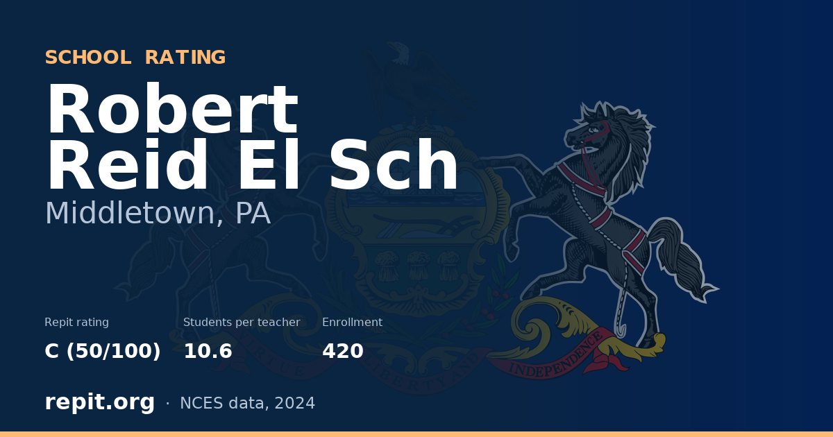 Robert Reid El Sch, Middletown, PA — Repit school rating C (50/100)