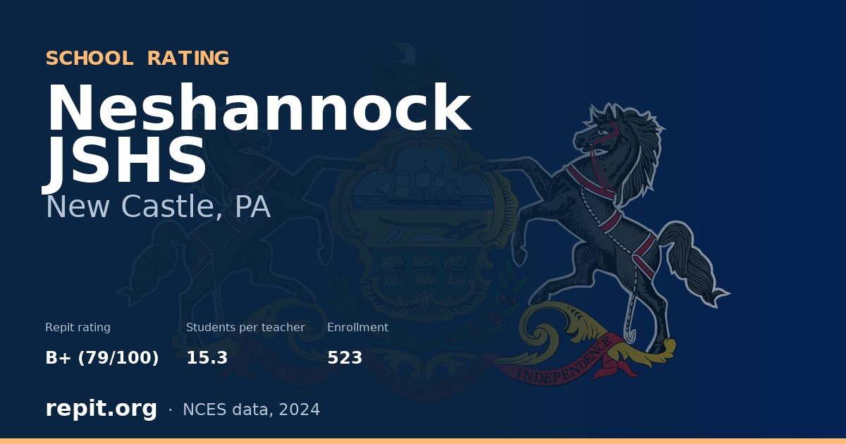 Neshannock JSHS, New Castle, PA — Repit school rating B+ (79/100)