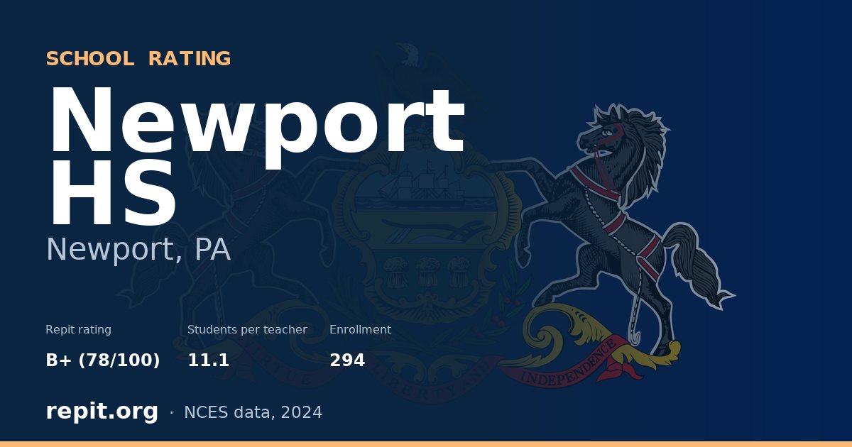 Newport HS, Newport, PA — Repit school rating B+ (78/100)