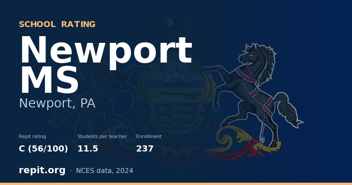 Newport MS, Newport, PA — Repit school rating C (56/100)