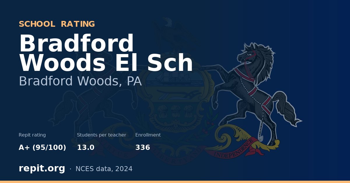 Bradford Woods El Sch, Bradford Woods, PA — Repit school rating A+ (95/100)