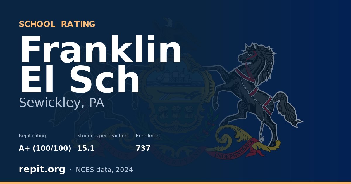 Franklin El Sch, Sewickley, PA — Repit school rating A+ (100/100)