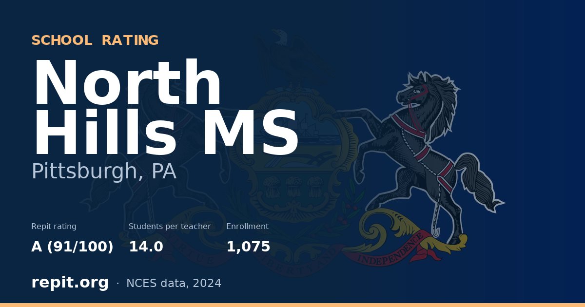 North Hills MS, Pittsburgh, PA — Repit school rating A (91/100)