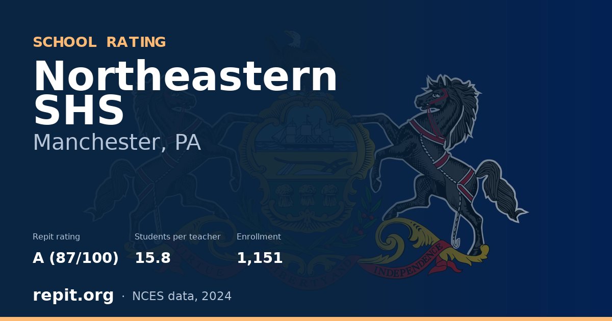 Northeastern SHS, Manchester, PA — Repit school rating A (87/100)