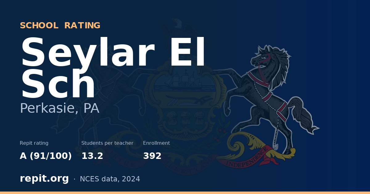 Seylar El Sch, Perkasie, PA — Repit school rating A (91/100)