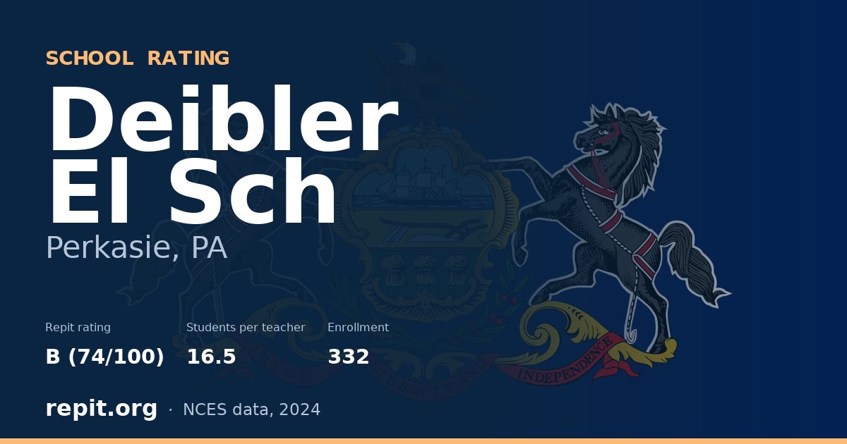 Deibler El Sch, Perkasie, PA — Repit school rating B (74/100)