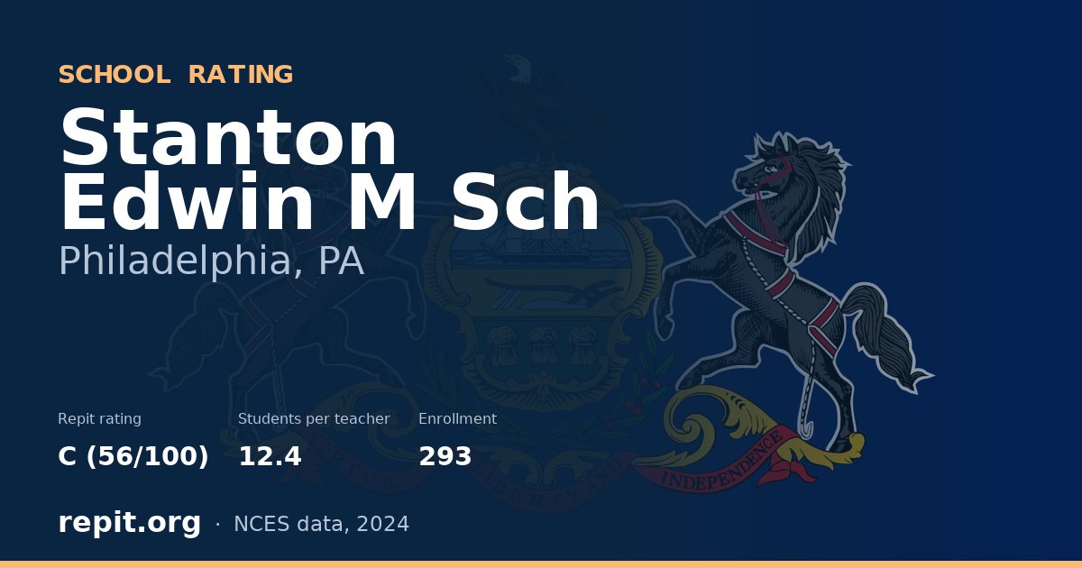 Stanton Edwin M Sch, Philadelphia, PA — Repit school rating C (56/100)