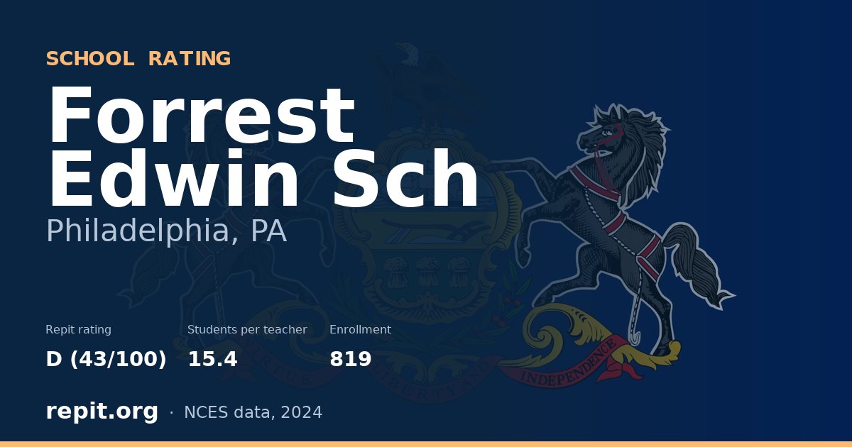 Forrest Edwin Sch, Philadelphia, PA — Repit school rating D (43/100)