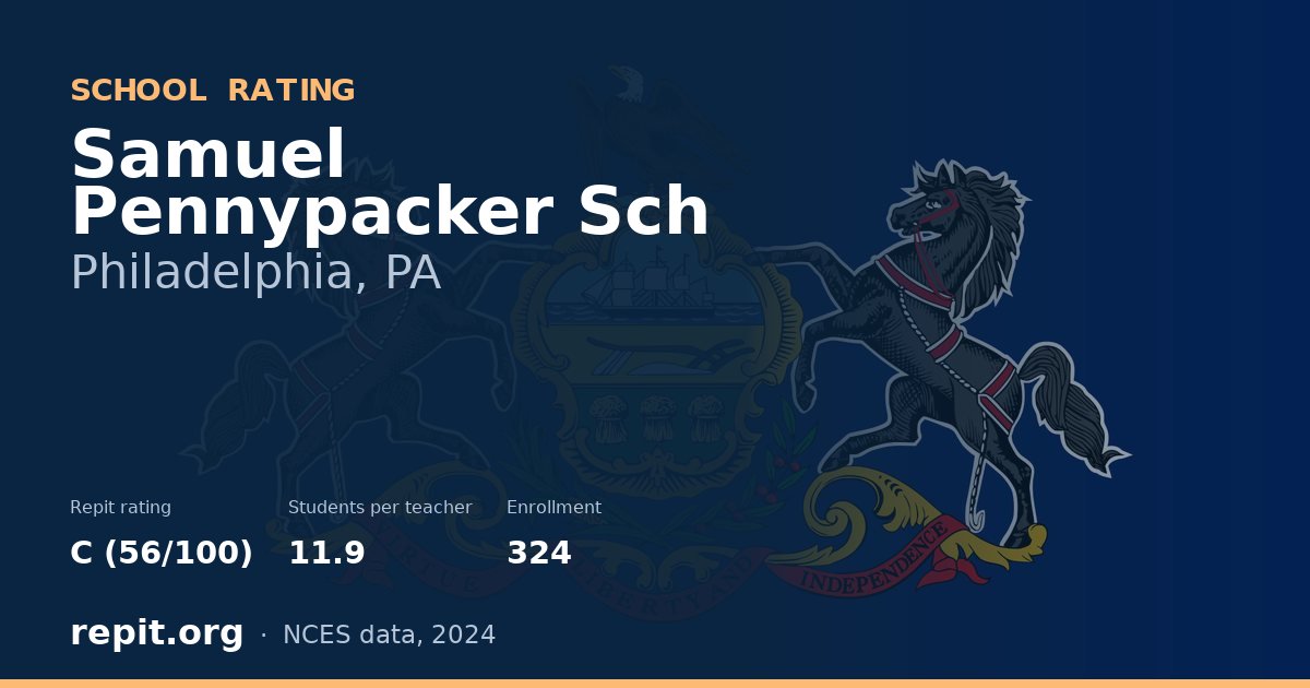 Samuel Pennypacker Sch, Philadelphia, PA — Repit school rating C (56/100)