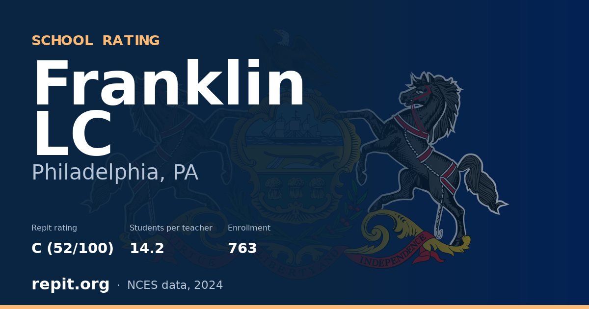Franklin LC, Philadelphia, PA — Repit school rating C (52/100)