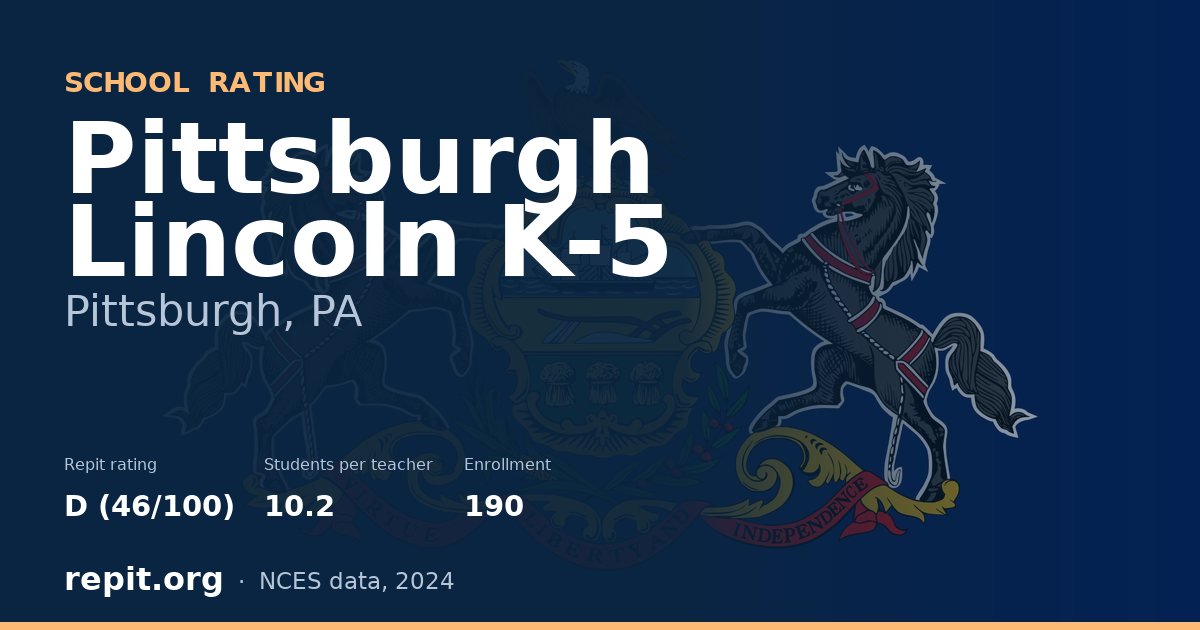 Pittsburgh Lincoln K-5, Pittsburgh, PA — Repit school rating D (46/100)