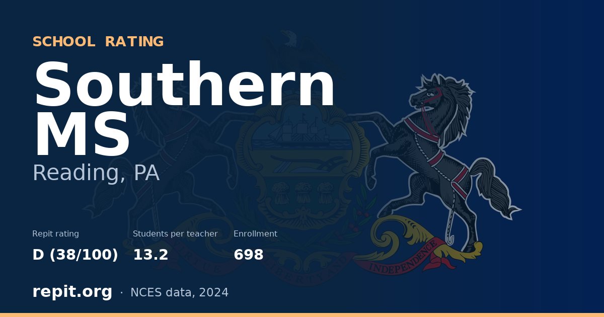 Southern MS, Reading, PA — Repit school rating D (38/100)